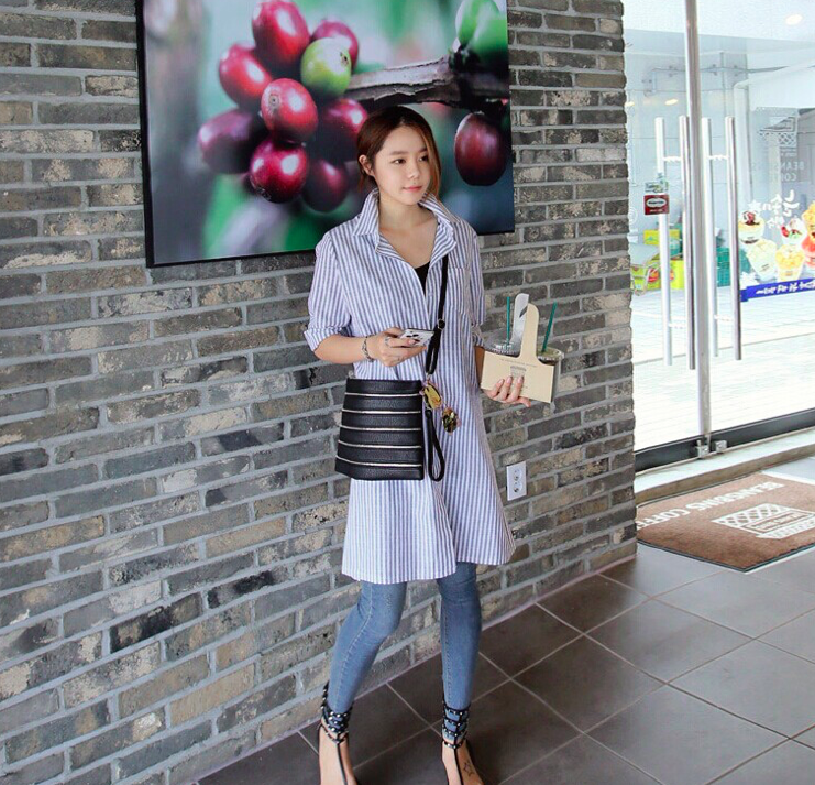 BM70870 Stylish Long Blouse As Picture