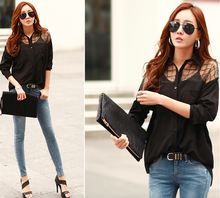 BM70871 Korea Fashion Top Black