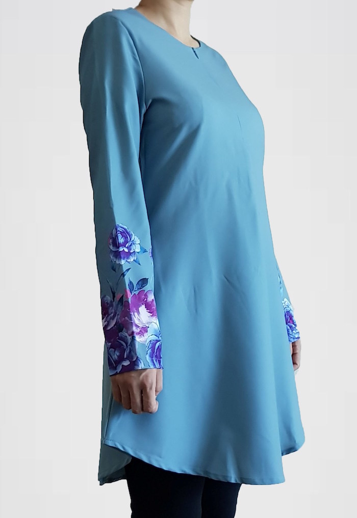 BM70873 Pretty Floral Top Mint