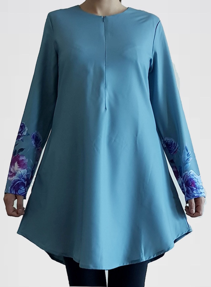BM70873 Pretty Floral Top Mint