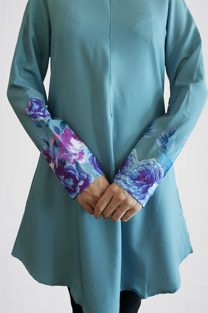 BM70873 Pretty Floral Top Mint