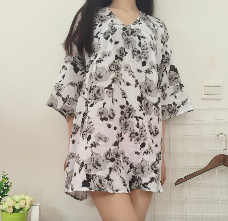 BM70876 Fashion Floral Dress As Picture