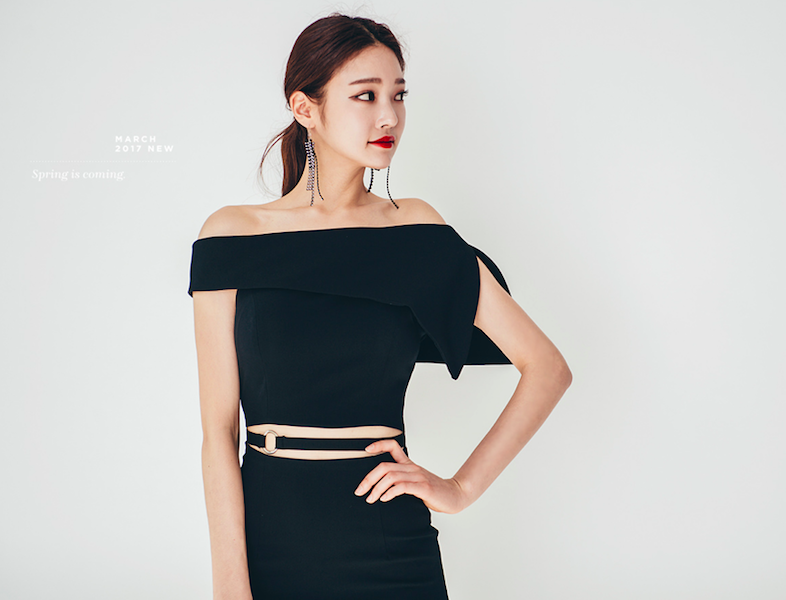 BM70884 Elegant Dress Black