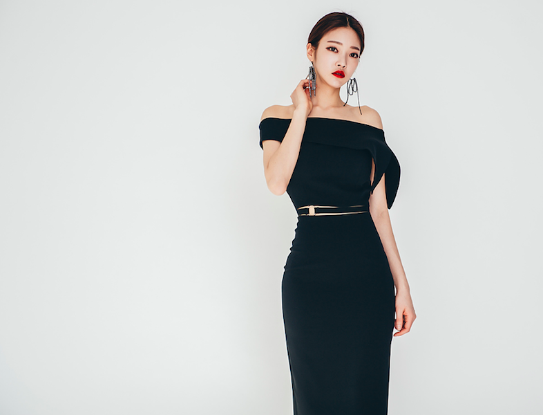 BM70884 Elegant Dress Black