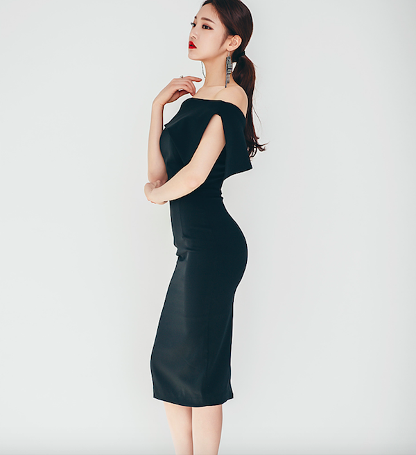 BM70884 Elegant Dress Black