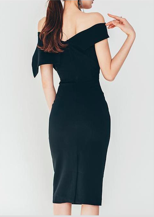 BM70884 Elegant Dress Black