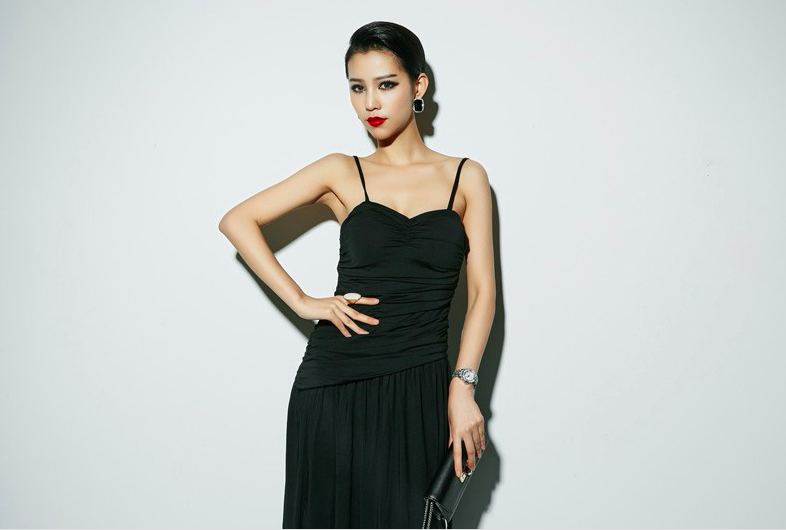 BM70891 Sexy Maxi Dress Black