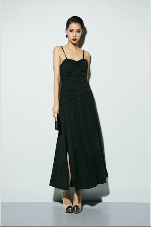 BM70891 Sexy Maxi Dress Black