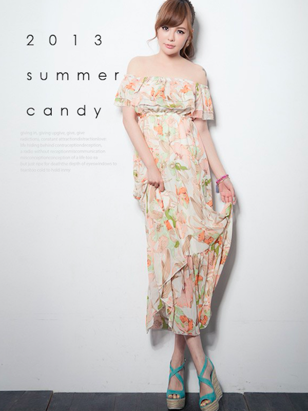 BM70892 Lovely Chiffon Dress Almond