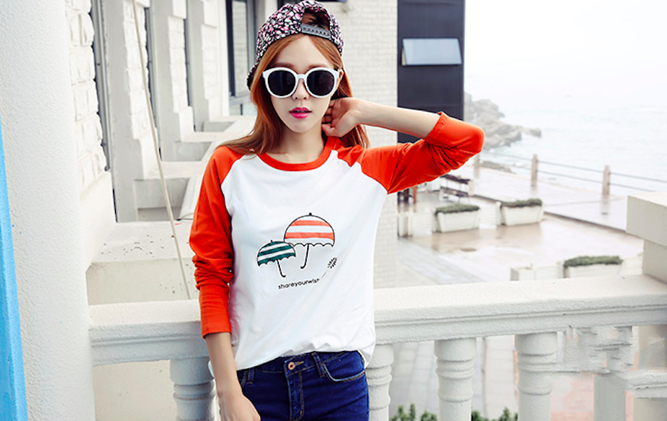BM70912 Stylish Top Orange