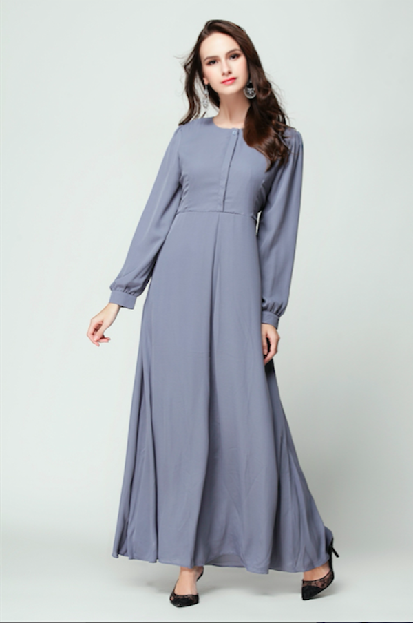 BM70920 Charming Chiffon Jubah As Picture