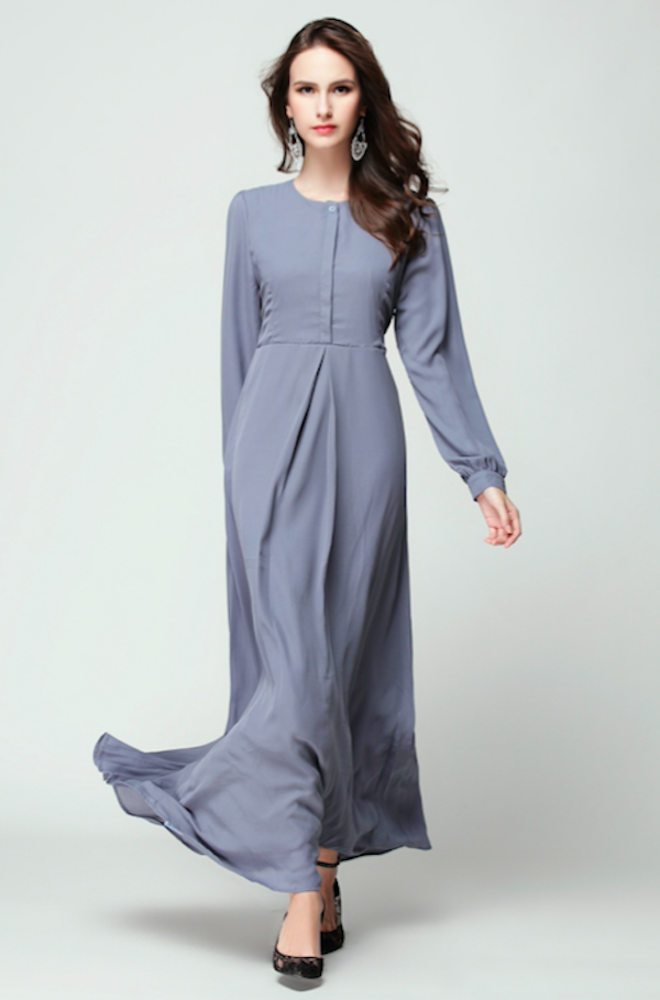 BM70920 Charming Chiffon Jubah As Picture
