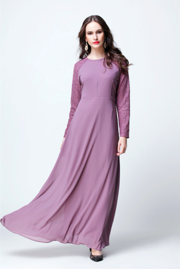 BM70921 Elegant Jubah Lilac