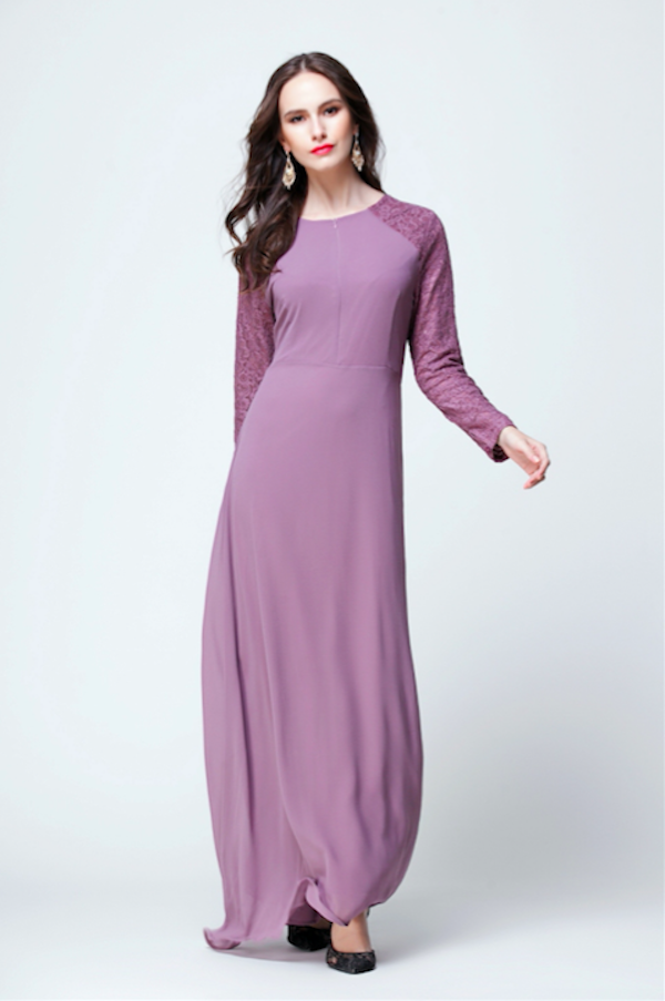 BM70921 Elegant Jubah Lilac