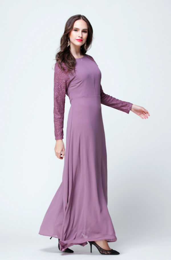 BM70921 Elegant Jubah Lilac