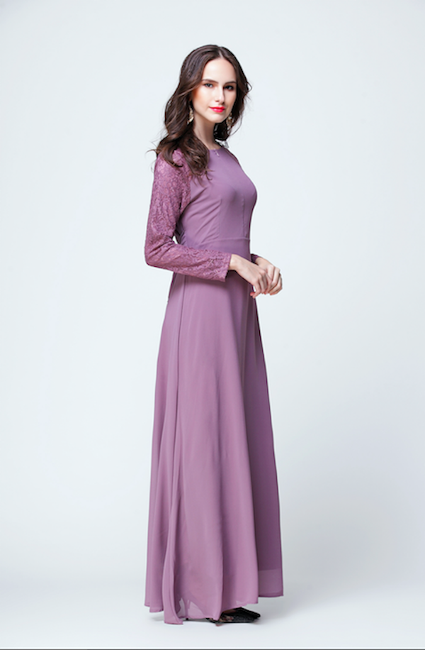 BM70921 Elegant Jubah Lilac