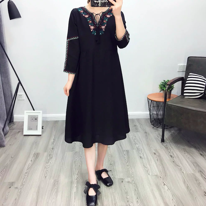 BM70924 Fashion Dress Black
