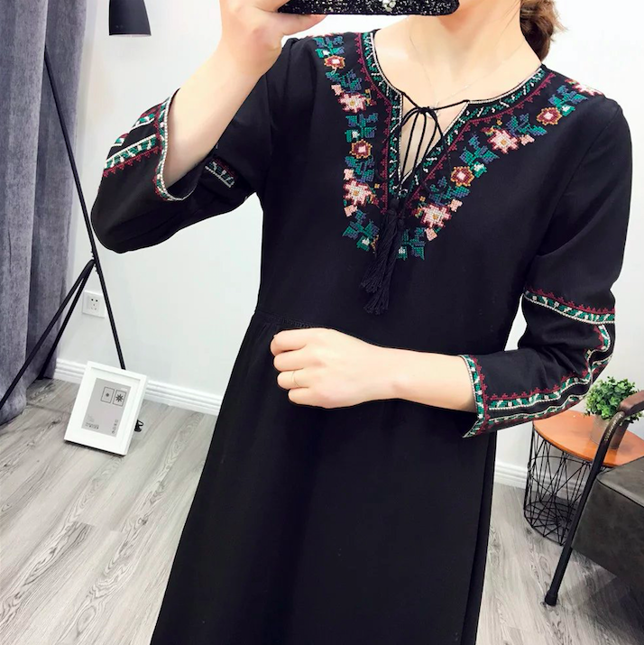 BM70924 Fashion Dress Black