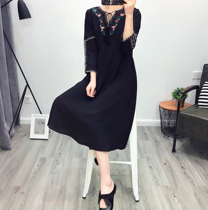 BM70924 Fashion Dress Black