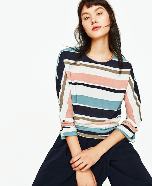 BM70932 Stylish Stripe Top As Picture