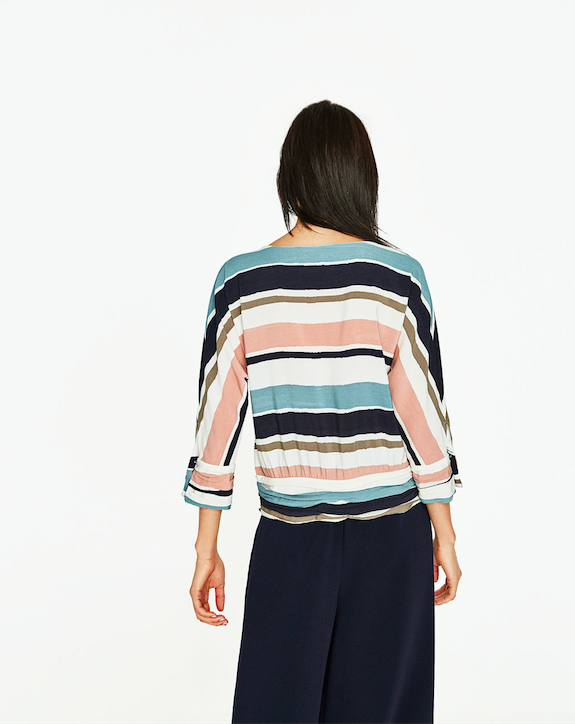 BM70932 Stylish Stripe Top As Picture