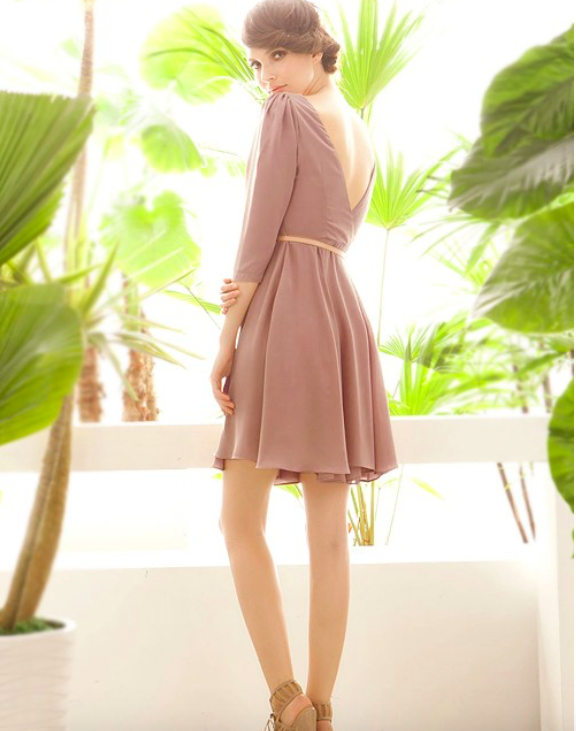 BM70934 Lovely Dress Khaki