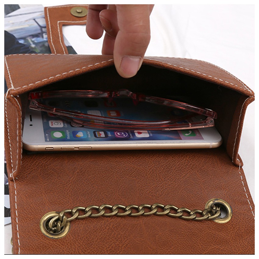 KW80289 Trendy Fashion Bag Light Brown