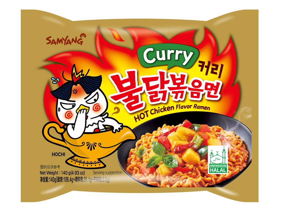 JP001 SAMYANG Hot Chicken Curry Ramen 140g 