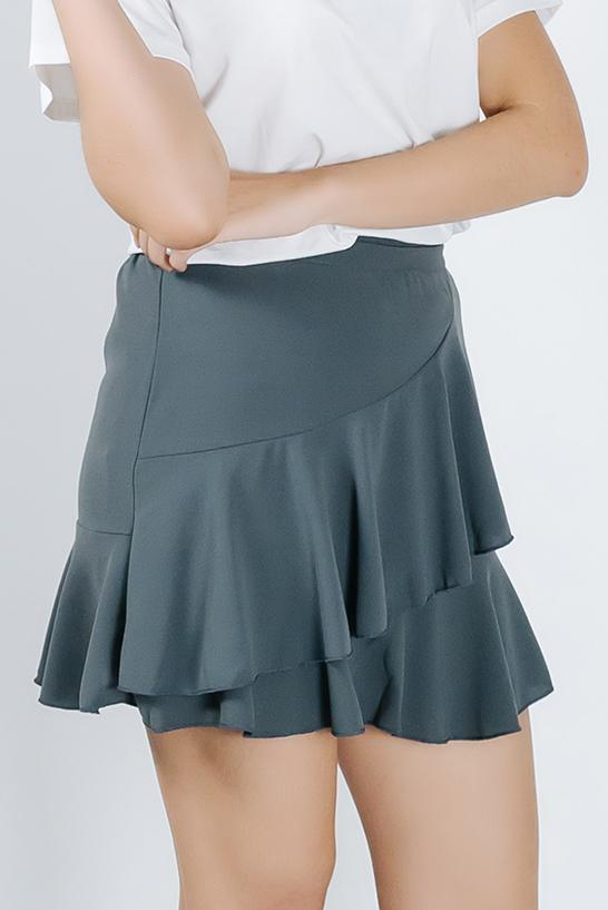 JULY010 Frill A Line Mini SKirt