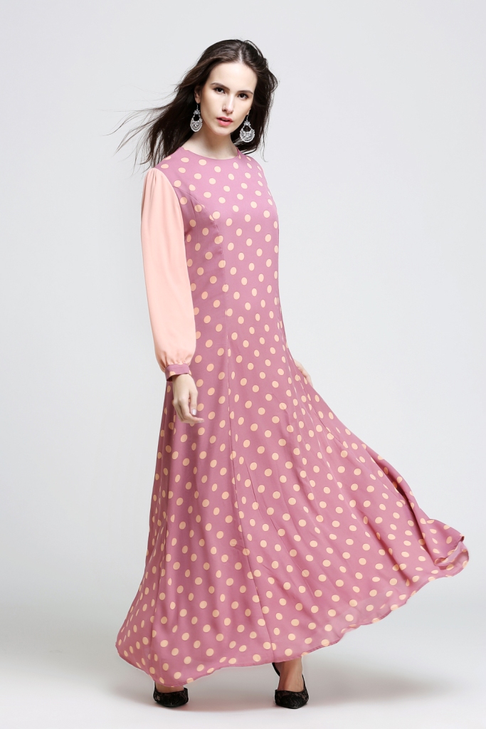 BM70895 Trendy Jubah Pink
