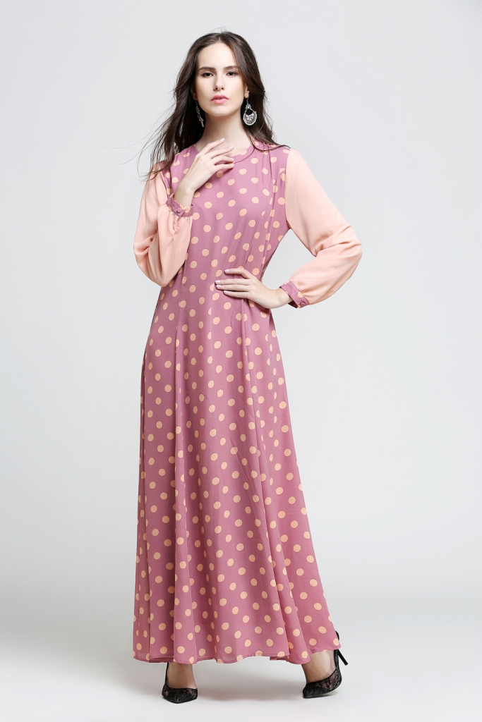 BM70895 Trendy Jubah Pink