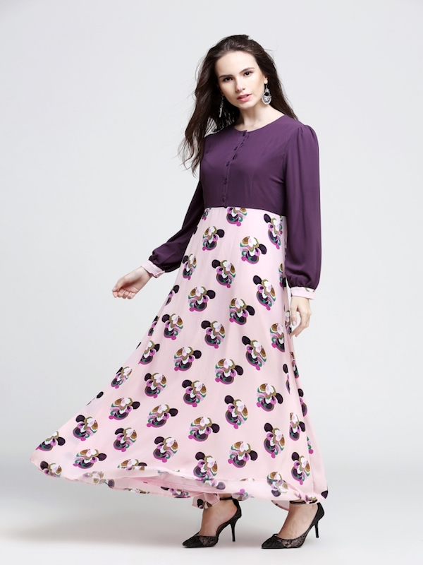 BM70896 Fashion Jubah Purple
