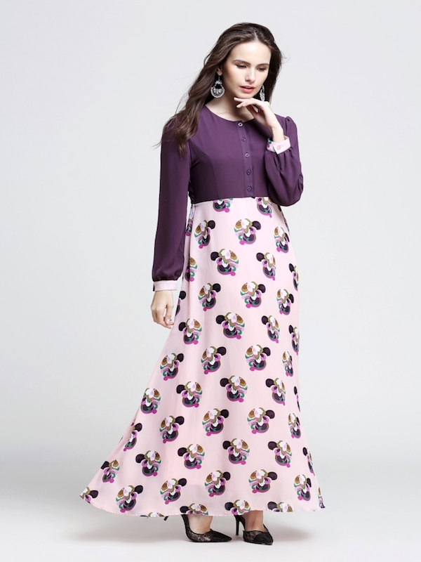 BM70896 Fashion Jubah Purple
