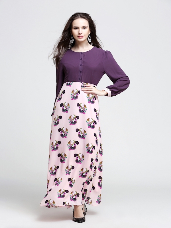 BM70896 Fashion Jubah Purple