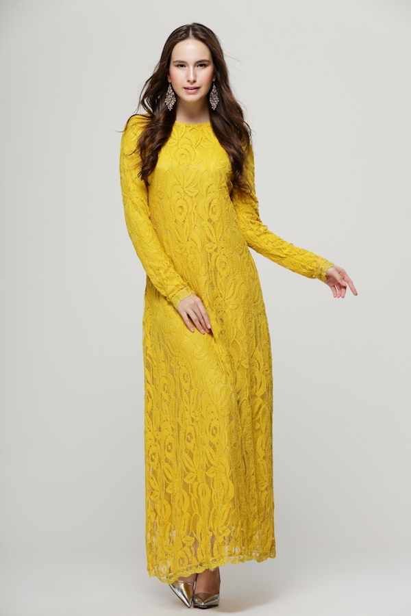 BM70905 Fashion Jubah Mustard