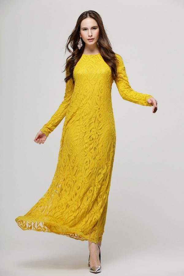 BM70905 Fashion Jubah Mustard