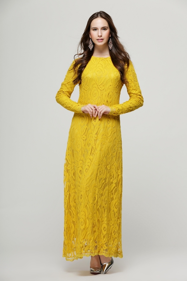 BM70905 Fashion Jubah Mustard