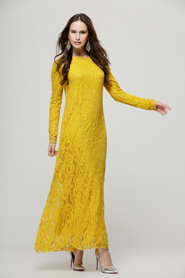 BM70905 Fashion Jubah Mustard