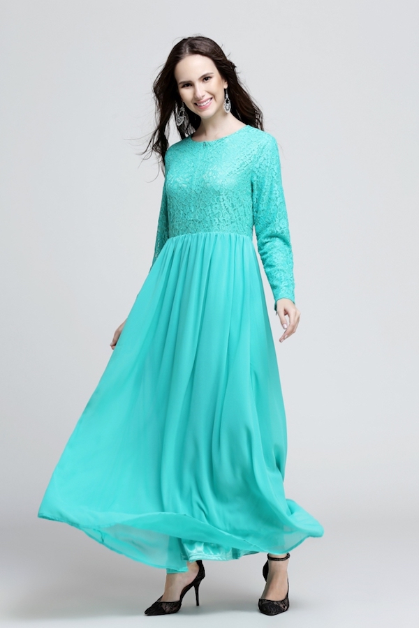 BM70906 Stylish Jubah Turquoise