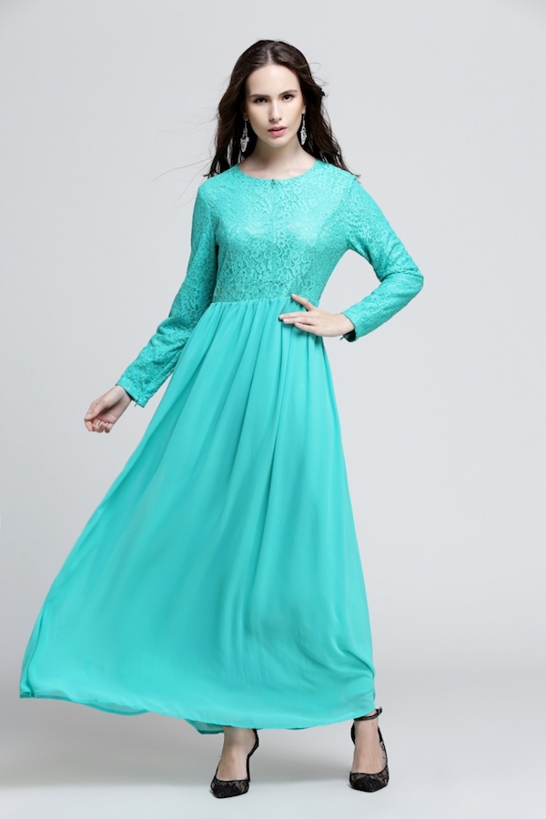 BM70906 Stylish Jubah Turquoise