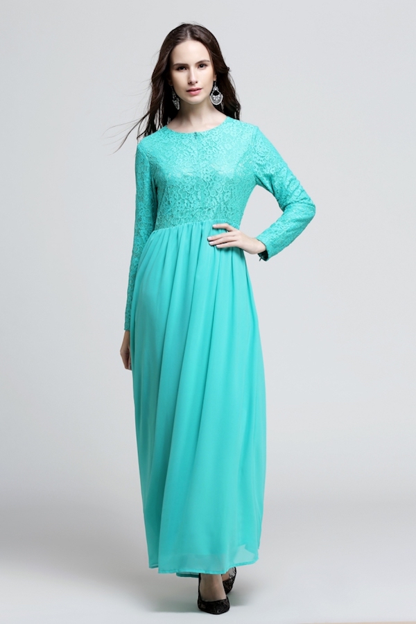 BM70906 Stylish Jubah Turquoise