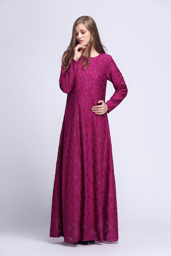 BM70908 Charming Jubah Dark Berry