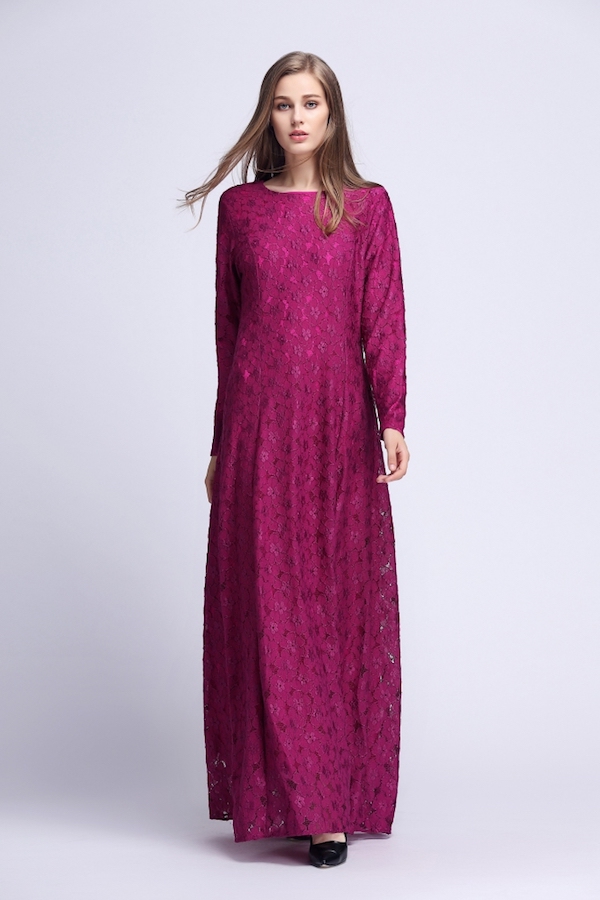 BM70908 Charming Jubah Dark Berry