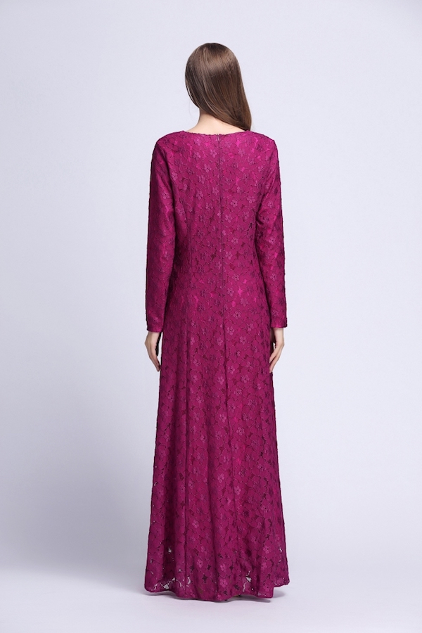 BM70908 Charming Jubah Dark Berry