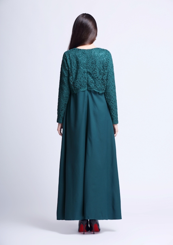 BM70916 Stylish Jubah Dark Green 