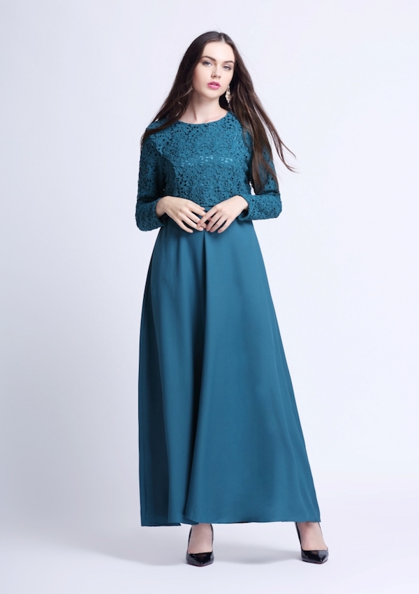 BM70916 Stylish Jubah Turquoise 