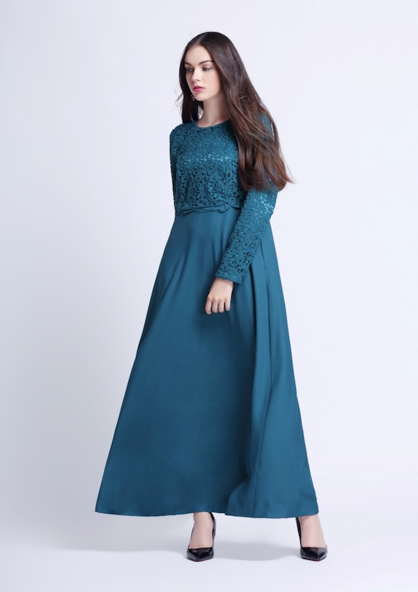 BM70916 Stylish Jubah Turquoise 