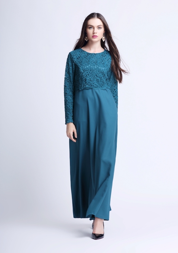 BM70916 Stylish Jubah Turquoise 