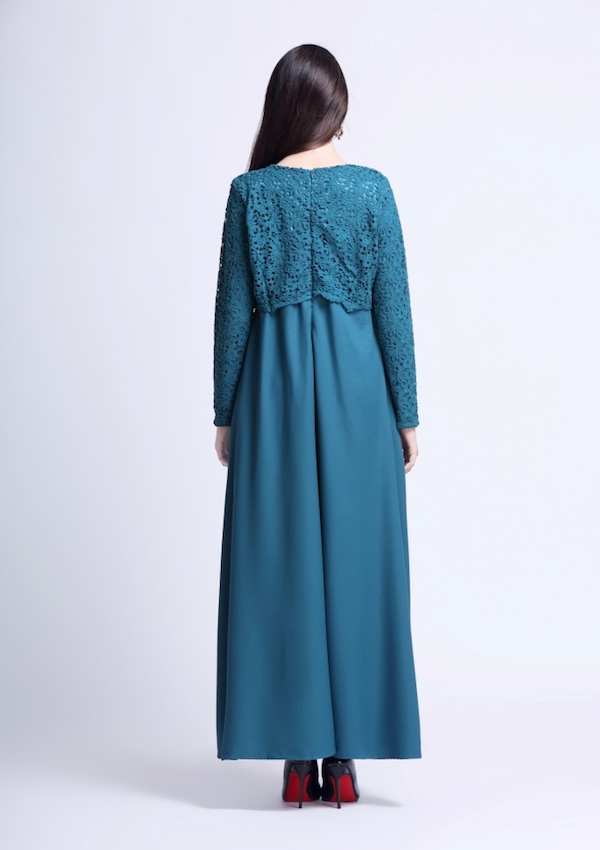 BM70916 Stylish Jubah Turquoise 