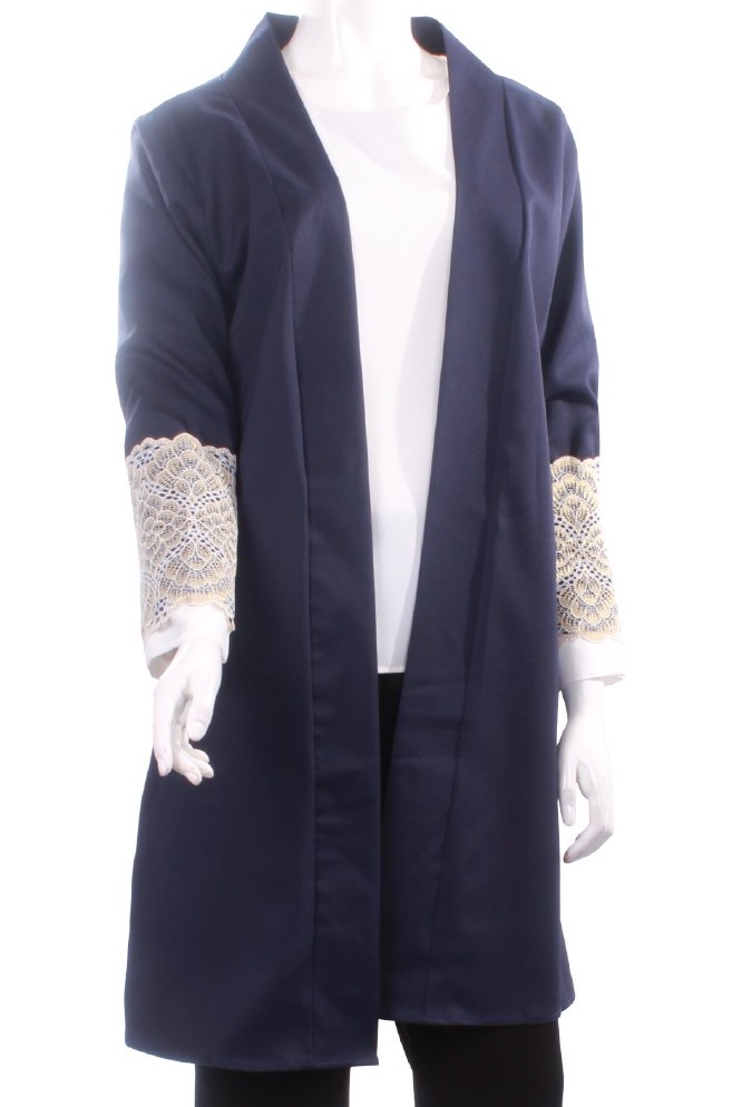 MH037 Charming Cardigan Navy Blue